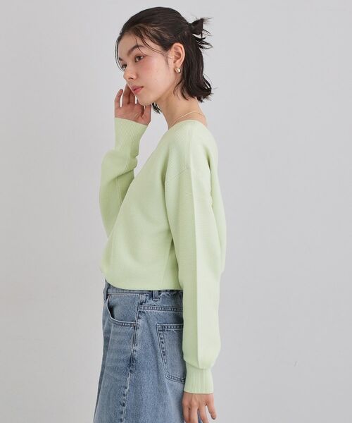 THE SHOP TK / ザ ショップ ティーケー ニット・セーター | 【S-XLサイズ/選べる6色】どこから見ても美しい ガーターニット/蓄熱/洗濯機OK | 詳細6