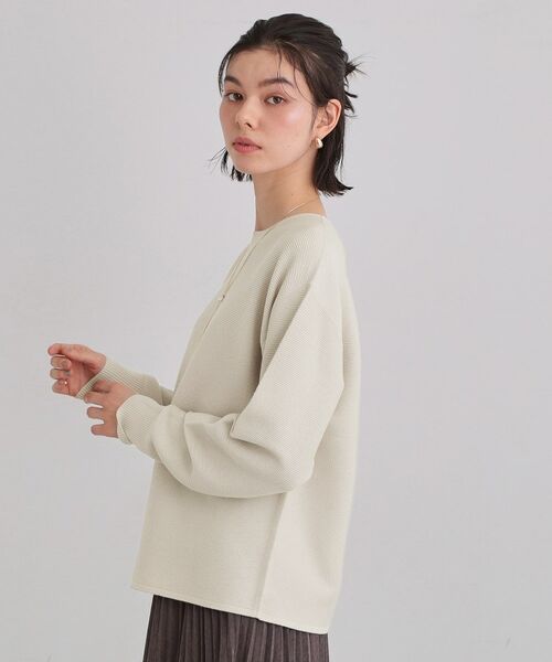 THE SHOP TK / ザ ショップ ティーケー ニット・セーター | 【S-XLサイズ/選べる6色】どこから見ても美しい ガーターニット/蓄熱/洗濯機OK | 詳細9