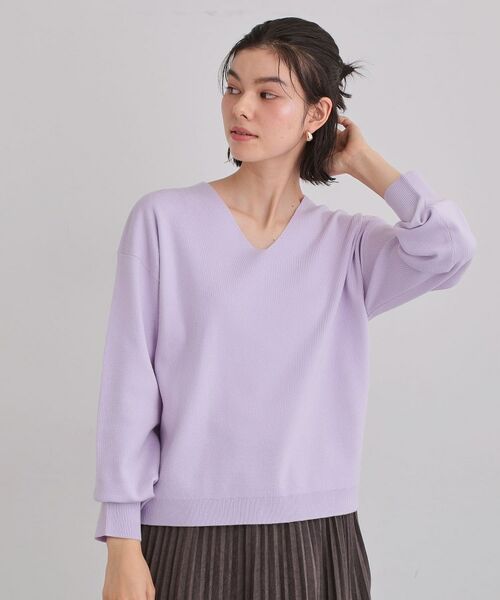 THE SHOP TK / ザ ショップ ティーケー ニット・セーター | 【上品見えが叶う】Vネックニット/蓄熱/毛玉になりにくい/洗濯機OK | 詳細21