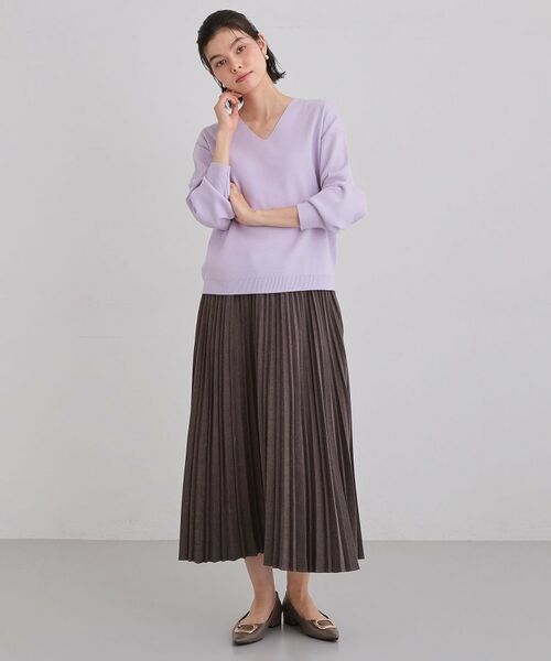 THE SHOP TK / ザ ショップ ティーケー ニット・セーター | 【上品見えが叶う】Vネックニット/蓄熱/毛玉になりにくい/洗濯機OK | 詳細23