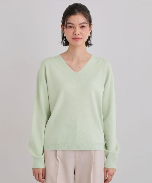 THE SHOP TK / ザ ショップ ティーケー ニット・セーター | 【上品見えが叶う】Vネックニット/蓄熱/毛玉になりにくい/洗濯機OK | 詳細25