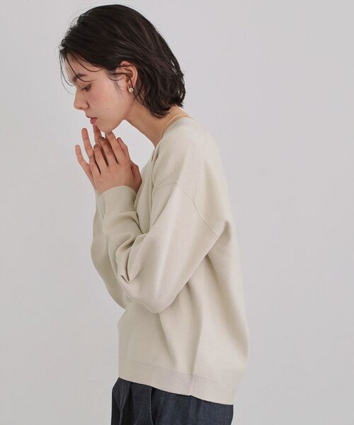 THE SHOP TK / ザ ショップ ティーケー ニット・セーター | 【上品見えが叶う】Vネックニット/蓄熱/毛玉になりにくい/洗濯機OK | 詳細6