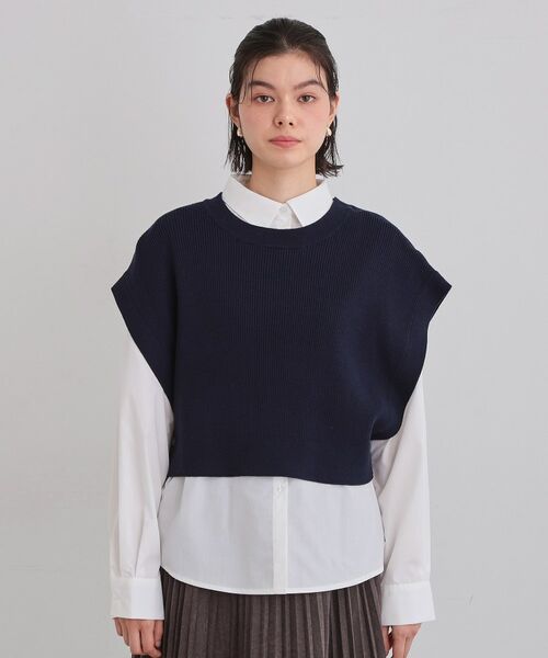 THE SHOP TK / ザ ショップ ティーケー その他トップス | ニットベスト＆シャツセット | 詳細14