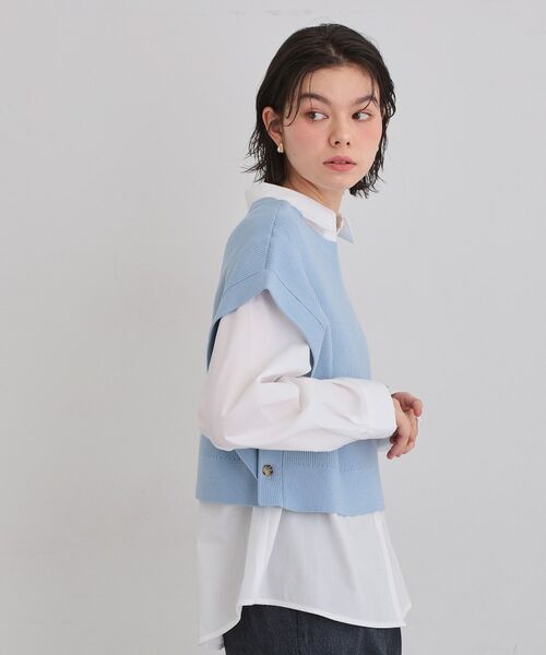 THE SHOP TK / ザ ショップ ティーケー その他トップス | ニットベスト＆シャツセット | 詳細6