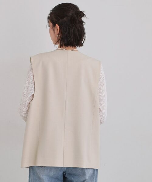 THE SHOP TK / ザ ショップ ティーケー ベスト | 【お仕事にもカジュアルにも】CAVIAN ジレ/セットアップ可 | 詳細10