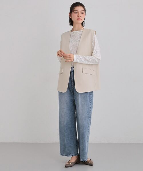 THE SHOP TK / ザ ショップ ティーケー ベスト | 【お仕事にもカジュアルにも】CAVIAN ジレ/セットアップ可 | 詳細11