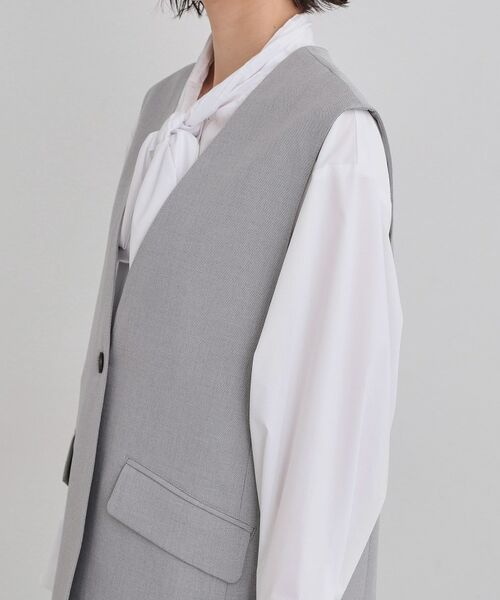 THE SHOP TK / ザ ショップ ティーケー ベスト | 【お仕事にもカジュアルにも】CAVIAN ジレ/セットアップ可 | 詳細17