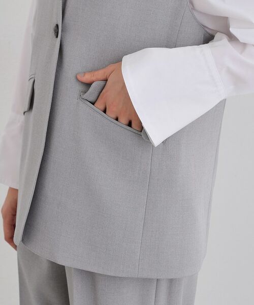 THE SHOP TK / ザ ショップ ティーケー ベスト | 【お仕事にもカジュアルにも】CAVIAN ジレ/セットアップ可 | 詳細18