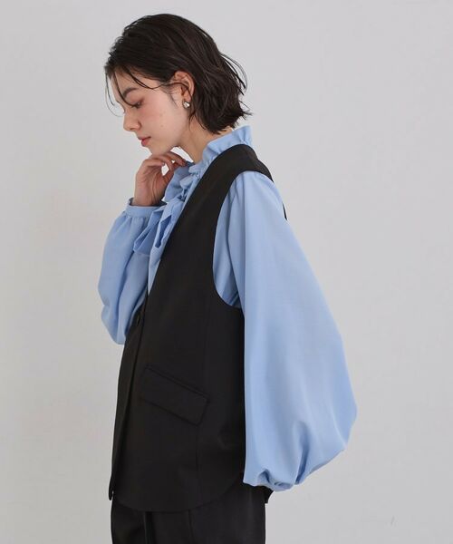 THE SHOP TK / ザ ショップ ティーケー ベスト | 【お仕事にもカジュアルにも】CAVIAN ジレ/セットアップ可 | 詳細5