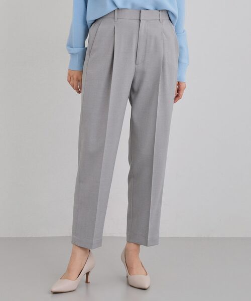 THE SHOP TK / ザ ショップ ティーケー パンツ | CAVIAN ベーシックテーパードパンツ/セットアップ可（グレー(012)）