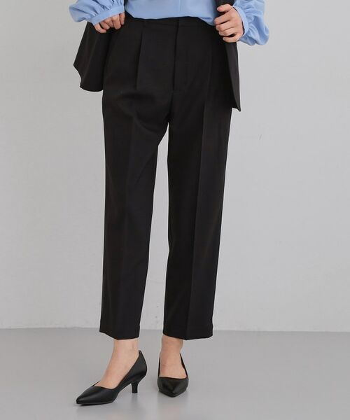 THE SHOP TK / ザ ショップ ティーケー パンツ | CAVIAN ベーシックテーパードパンツ/セットアップ可（ブラック(019)）