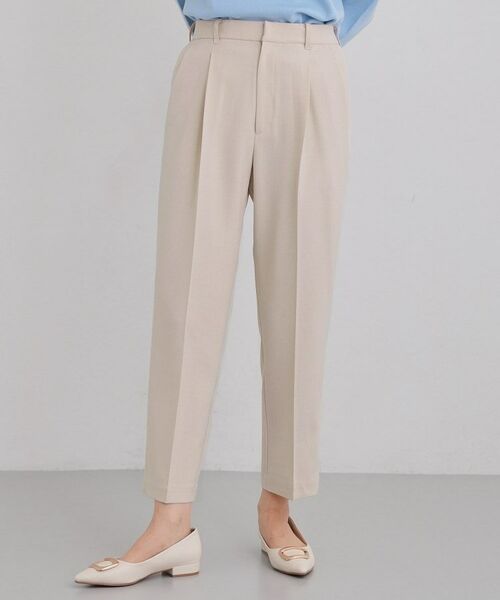 THE SHOP TK / ザ ショップ ティーケー パンツ | CAVIAN ベーシックテーパードパンツ/セットアップ可（ライトベージュ(051)）