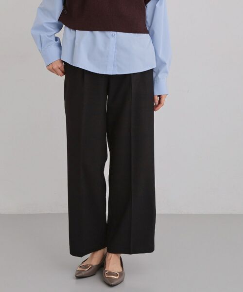 THE SHOP TK / ザ ショップ ティーケー パンツ | CAVIAN ベーシックワイドパンツ/セットアップ可 | 詳細6