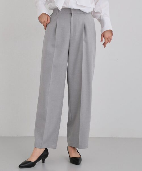 THE SHOP TK / ザ ショップ ティーケー パンツ | CAVIAN ベーシックワイドパンツ/セットアップ可（グレー(012)）