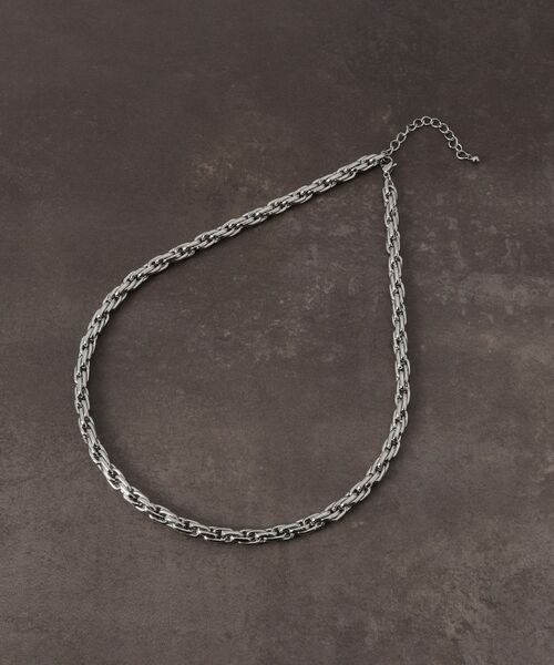 THE SHOP TK / ザ ショップ ティーケー ネックレス・ペンダント・チョーカー | オーバーラップ チェーン ステンレス ネックレス ユニセックス | 詳細1