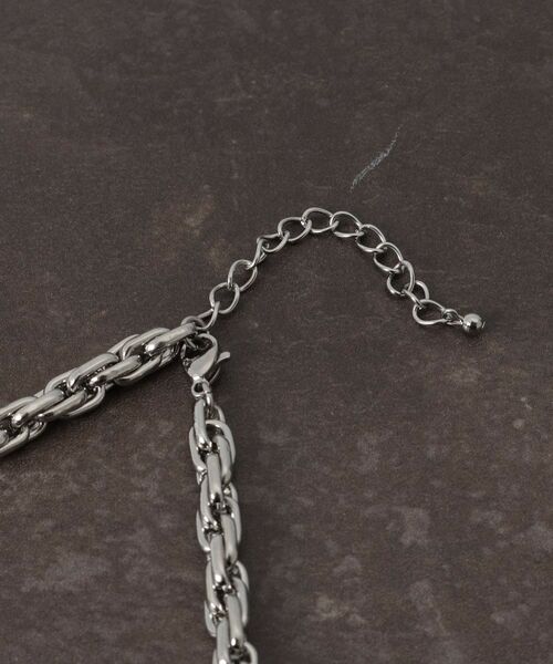 THE SHOP TK / ザ ショップ ティーケー ネックレス・ペンダント・チョーカー | オーバーラップ チェーン ステンレス ネックレス ユニセックス | 詳細3