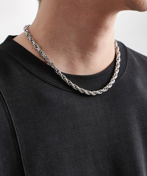 THE SHOP TK / ザ ショップ ティーケー ネックレス・ペンダント・チョーカー | オーバーラップ チェーン ステンレス ネックレス ユニセックス | 詳細4
