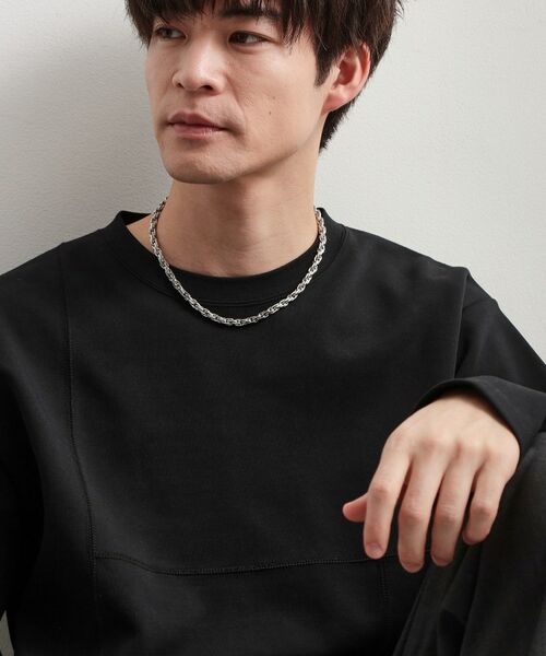 THE SHOP TK / ザ ショップ ティーケー ネックレス・ペンダント・チョーカー | オーバーラップ チェーン ステンレス ネックレス ユニセックス | 詳細5