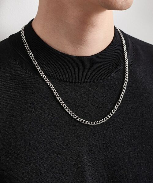 THE SHOP TK / ザ ショップ ティーケー ネックレス・ペンダント・チョーカー | カーブ チェーン ステンレス ネックレス 【ユニセックス】 | 詳細4