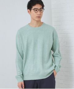 THE SHOP TK / ザ ショップ ティーケー ニット・セーター | 【優しい肌触り】カシミヤタッチ チェックニット　洗濯機OK