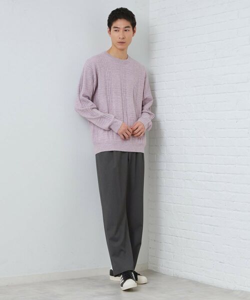 THE SHOP TK / ザ ショップ ティーケー ニット・セーター | 【優しい肌触り】カシミヤタッチ チェックニット 洗濯機OK | 詳細11