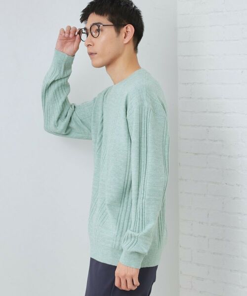 THE SHOP TK / ザ ショップ ティーケー ニット・セーター | 【優しい肌触り】カシミヤタッチ チェックニット 洗濯機OK | 詳細13