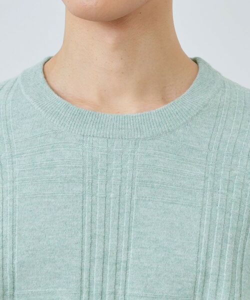 THE SHOP TK / ザ ショップ ティーケー ニット・セーター | 【優しい肌触り】カシミヤタッチ チェックニット 洗濯機OK | 詳細20