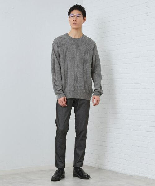 THE SHOP TK / ザ ショップ ティーケー ニット・セーター | 【優しい肌触り】カシミヤタッチ チェックニット 洗濯機OK | 詳細7