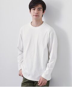 THE SHOP TK / ザ ショップ ティーケー カットソー | リンクスジャカード長袖Tシャツ
