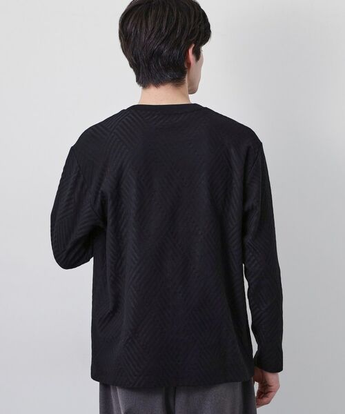 THE SHOP TK / ザ ショップ ティーケー カットソー | リンクスジャカード長袖Tシャツ | 詳細10