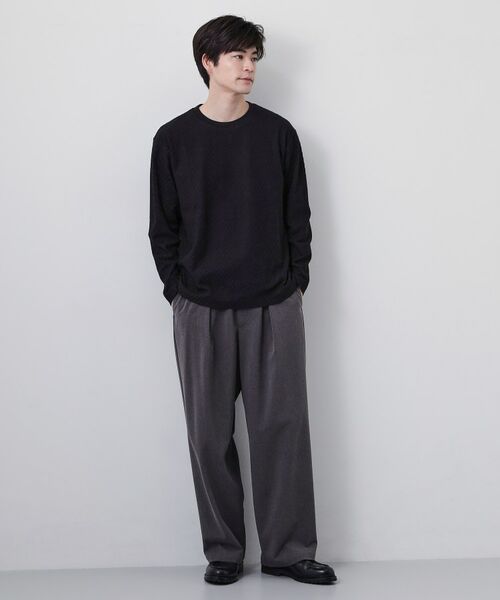 THE SHOP TK / ザ ショップ ティーケー カットソー | リンクスジャカード長袖Tシャツ | 詳細11