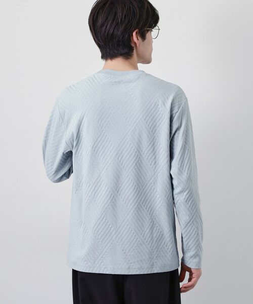 THE SHOP TK / ザ ショップ ティーケー カットソー | リンクスジャカード長袖Tシャツ | 詳細14