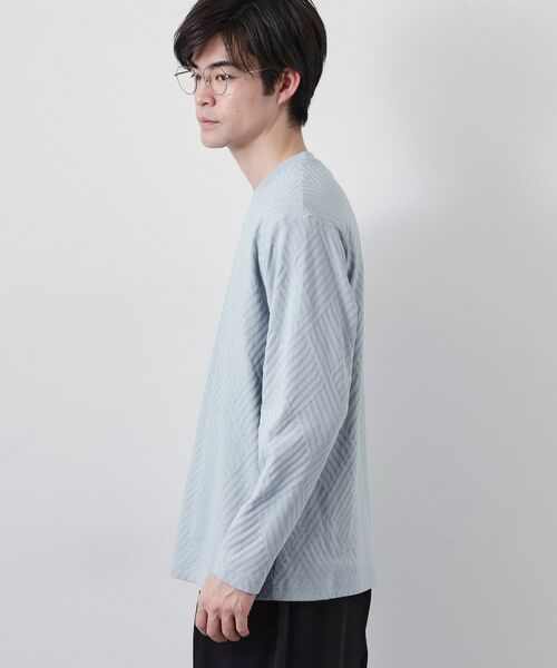 THE SHOP TK / ザ ショップ ティーケー カットソー | リンクスジャカード長袖Tシャツ | 詳細18