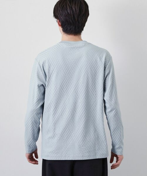 THE SHOP TK / ザ ショップ ティーケー カットソー | リンクスジャカード長袖Tシャツ | 詳細19