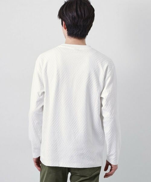 THE SHOP TK / ザ ショップ ティーケー カットソー | リンクスジャカード長袖Tシャツ | 詳細2