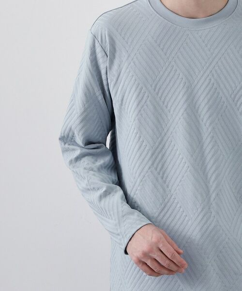 THE SHOP TK / ザ ショップ ティーケー カットソー | 【長く愛せる、定番ロンT】リンクスジャカード長袖Tシャツ | 詳細23
