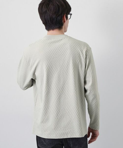 THE SHOP TK / ザ ショップ ティーケー カットソー | リンクスジャカード長袖Tシャツ | 詳細6