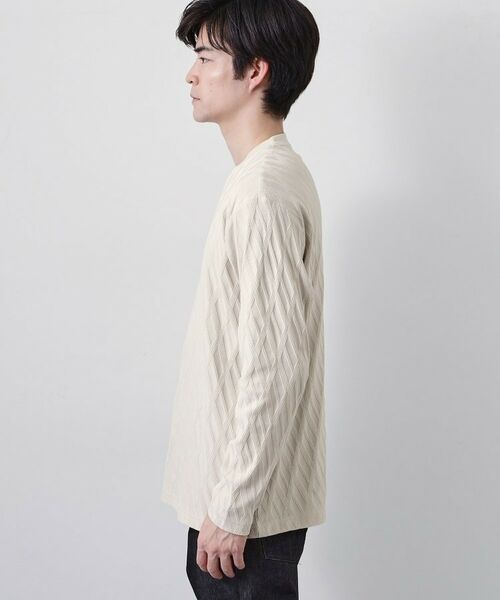 THE SHOP TK / ザ ショップ ティーケー カットソー | リンクスアーガイル長袖Tシャツ | 詳細10