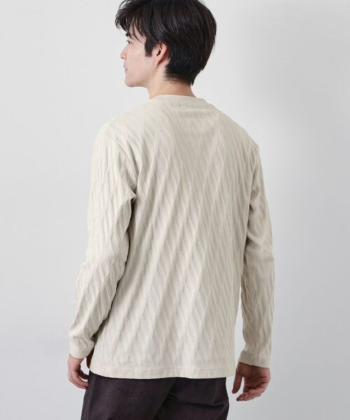 THE SHOP TK / ザ ショップ ティーケー カットソー | リンクスアーガイル長袖Tシャツ | 詳細6