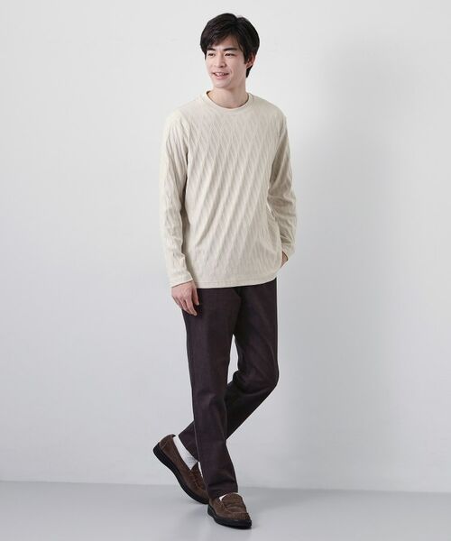 THE SHOP TK / ザ ショップ ティーケー カットソー | リンクスアーガイル長袖Tシャツ | 詳細7