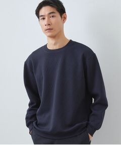 THE SHOP TK / ザ ショップ ティーケー スウェット | 【大人の上品カジュアルに】ふくれキルトスウェット　軽量/洗濯機OK