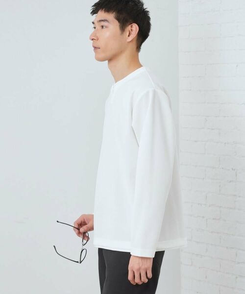 THE SHOP TK / ザ ショップ ティーケー Tシャツ | 【1枚で決まる！】キーネックフェイクレイヤード長袖Tシャツ | 詳細1