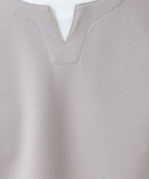 THE SHOP TK / ザ ショップ ティーケー Tシャツ | 【1枚で決まる！】キーネックフェイクレイヤード長袖Tシャツ | 詳細12