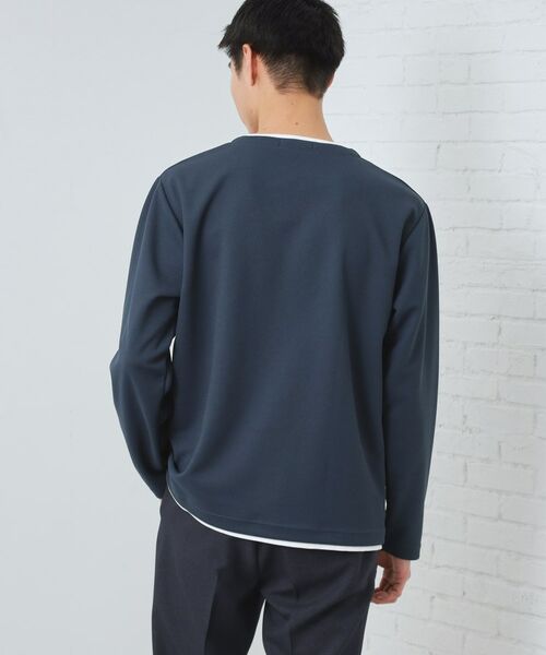 THE SHOP TK / ザ ショップ ティーケー Tシャツ | 【1枚で決まる！】キーネックフェイクレイヤード長袖Tシャツ | 詳細14