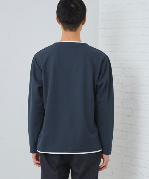 THE SHOP TK / ザ ショップ ティーケー Tシャツ | 【1枚で決まる！】キーネックフェイクレイヤード長袖Tシャツ | 詳細19