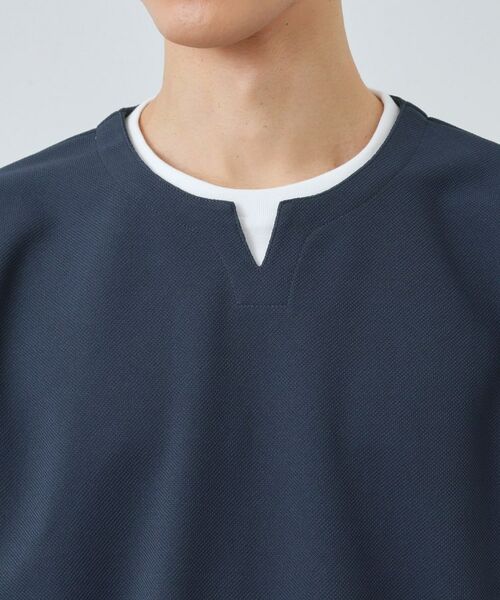THE SHOP TK / ザ ショップ ティーケー Tシャツ | 【1枚で決まる！】キーネックフェイクレイヤード長袖Tシャツ | 詳細20