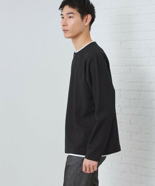 THE SHOP TK / ザ ショップ ティーケー Tシャツ | 【1枚で決まる！】キーネックフェイクレイヤード長袖Tシャツ | 詳細5