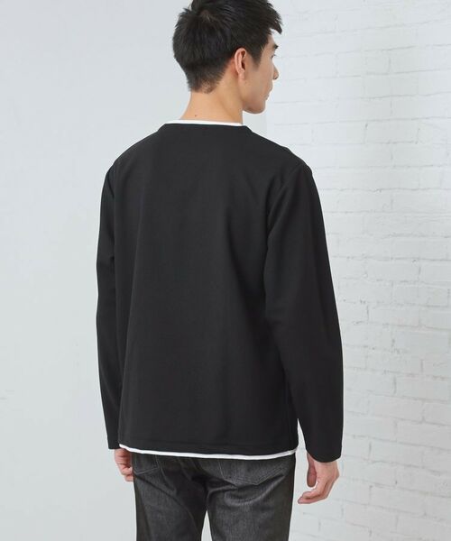 THE SHOP TK / ザ ショップ ティーケー Tシャツ | 【1枚で決まる！】キーネックフェイクレイヤード長袖Tシャツ | 詳細6