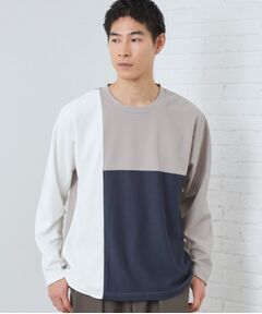 THE SHOP TK / ザ ショップ ティーケー Tシャツ | パネルブロッキング長袖Tシャツ