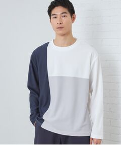 THE SHOP TK / ザ ショップ ティーケー Tシャツ | パネルブロッキング長袖Tシャツ